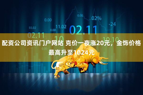 配资公司资讯门户网站 克价一夜涨20元，金饰价格最高升至1024元