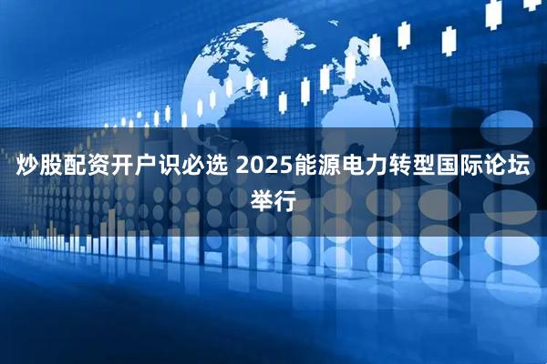 炒股配资开户识必选 2025能源电力转型国际论坛举行